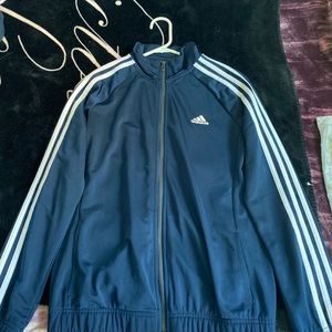 Navy blue Adidas track jacket